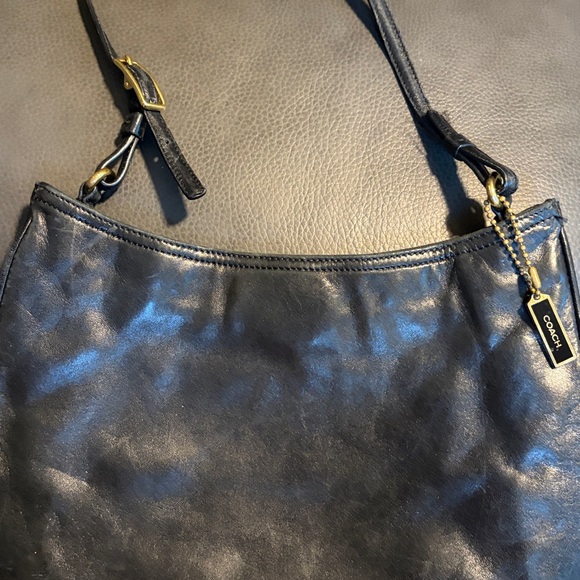 Coach Black Leather Shoulder Bag - Picture 2 of 4
